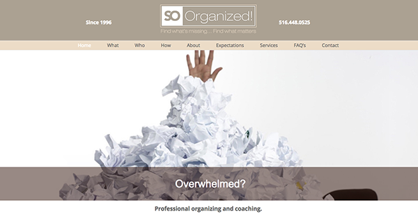 Organizer Web Design