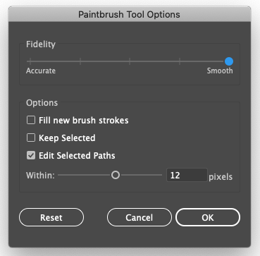 Paintbrush Tool Options