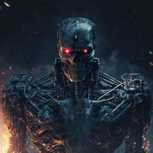 Terminator image created using A.I. (Midjourney)